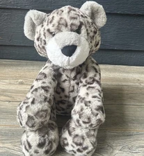 Animal Adventure 2021 Snow Leopard Wild Spotted Cat Plush Medium 18” Excellent!