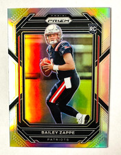 2022 Panini Prizm Bailey Zappe SILVER Prizm RC #305 Patriots Star Rookie!