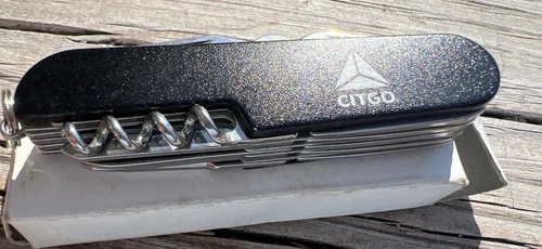 NOS Vintage Citgo Gas Oil Beline Pipeline Classic Knife Advertisement