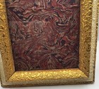 Vtg Rare Gold Gilded Frame  Original Marbeled Backing Paper 9x7" — photo 4