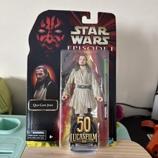Star Wars Black Series Phantom Menace Qui-Gon Jinn Lucasfilm 50th Anniversary