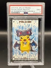 Poncho Wearing Pikachu Charizard X 2015 Japanese Business Card PSA 9