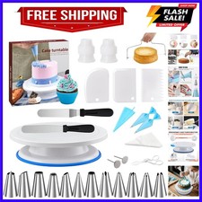 Cake Decorating Tools Supplies Kit - 82Pcs Baking Accessories with Turntable ...