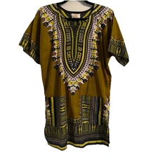Dupeles Traditional African Dashiki Shirt See Measurements In Pics. Nice!