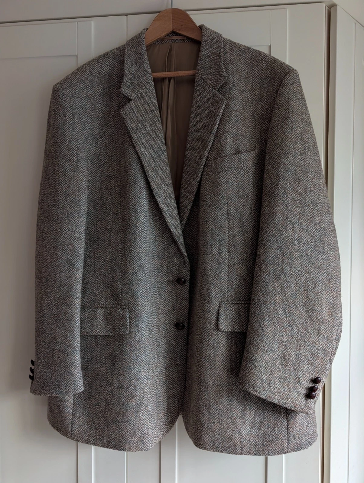 Vintage Harris Tweed 100% Wool Blazer Jacket XXL 50inch Pit To Pit 27"