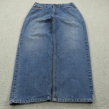 Baggy Jeans Men 34 Y2K Embroidered Skater Grunge Wide 10 Leg Opening Pipes 34x30