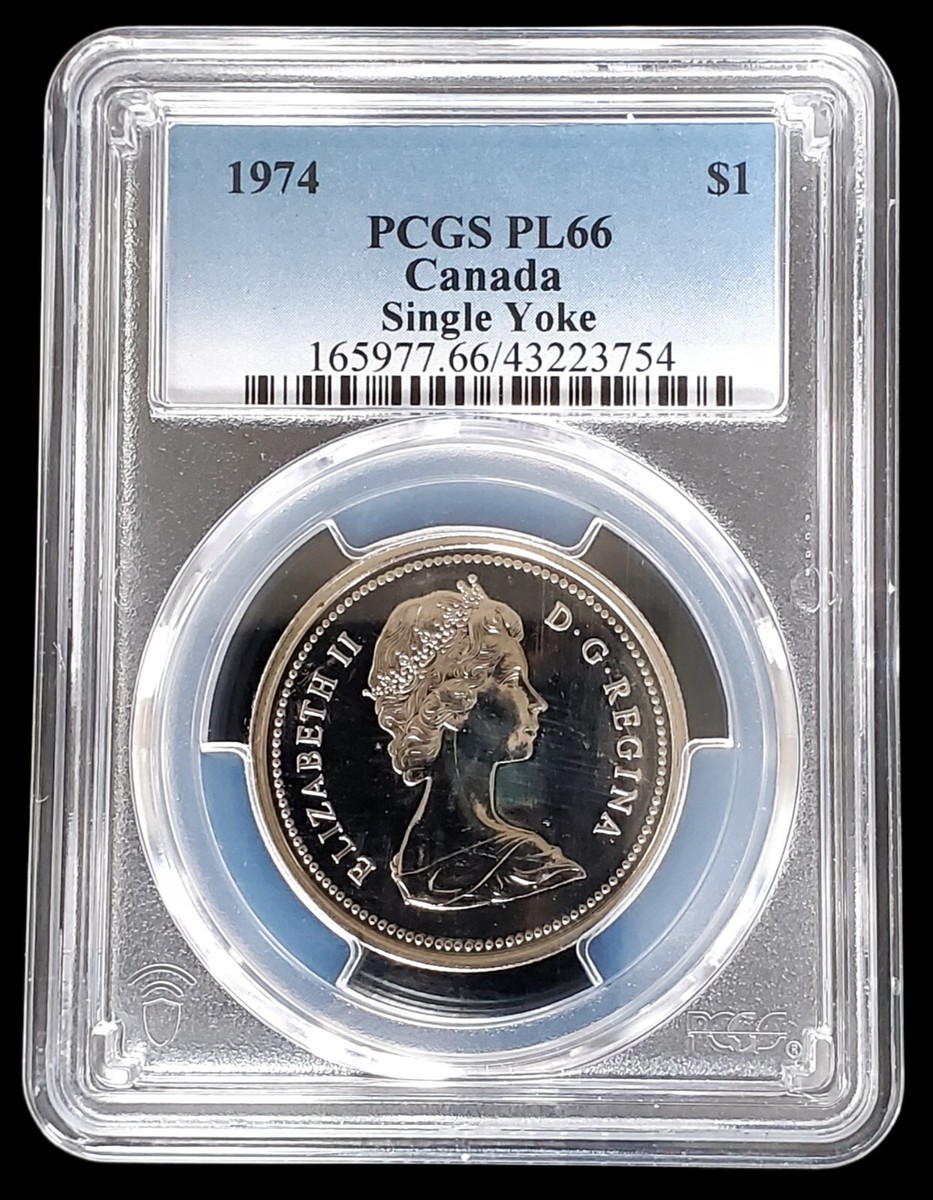 1874-1974 Winnipeg CANADA $1 Silver Dollar Coin 100 Years PCGS PL