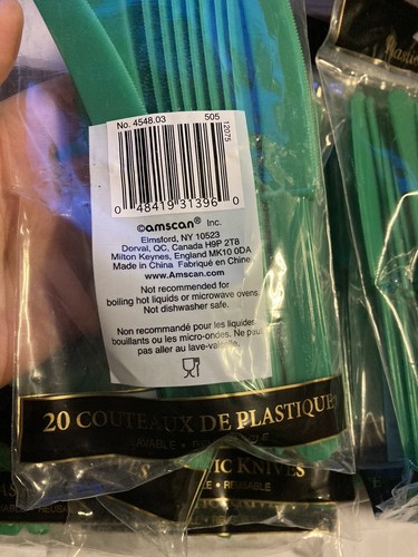 220 Plastic KNIVES Disposable Cutlery strong reusable Wholesale Top Quality - Picture 2 of 3