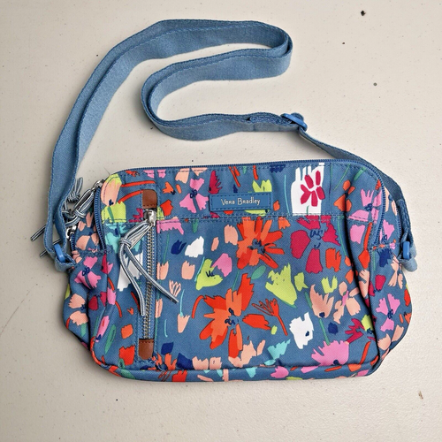 Vera Bradley Lighten Up On The Horizon Crossbody Purse & African Violet Wallet - Picture 3 of 22