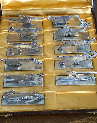 Set de Porte-Couteaux Gallia par Luc Lanel pour Christofle, 1930s en vente sur