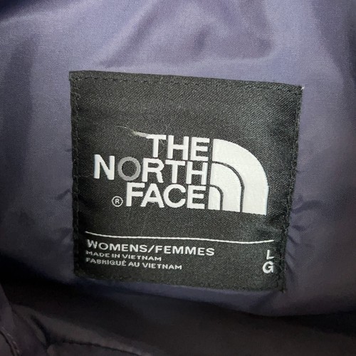 North Face Womens Vest Large Purple Plaid Puffer Down Jacket Coat 550 Hiking Top - Picture 6 of 12