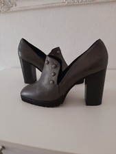  Mocassini con tacco Scarpe "PENNINO" tg 40  (41 )  100% vera pelle