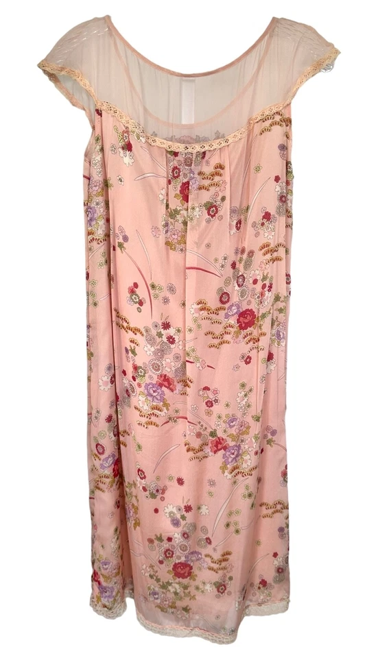 Vestido floral bordado 100 % seda para mujer Cynthia Cynthia Steffe talla 4 rosa Foto 2 de 4
