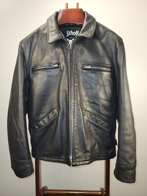 Schott Pebbled Cowhide Style #544 Car Coat Size 44 | eBay