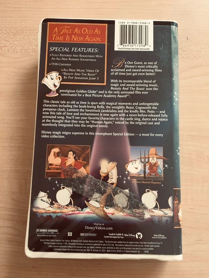 Beauty And The Beast Black Platinum Edition Special Edition VHS - Image 2 of 4