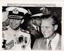 1964 Press Photo Royalty KING CONSTANTINE Of Greece & PRINCE PHILIP OF ENGLAND