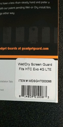Gadget Guard Original Screen Protector for HTC Evo 4G LTE - Picture 6 of 8