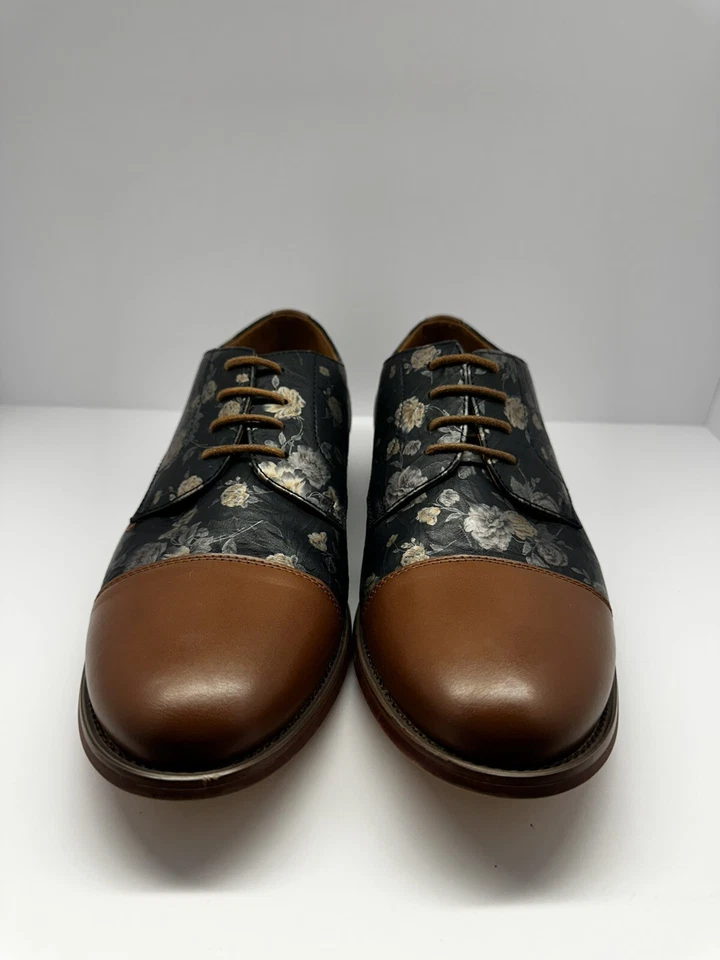 Zapatos de vestir informales Oxford con cordones puntera floral para hombre Ferro Aldo Berkley 7,5 Foto 2 de 4