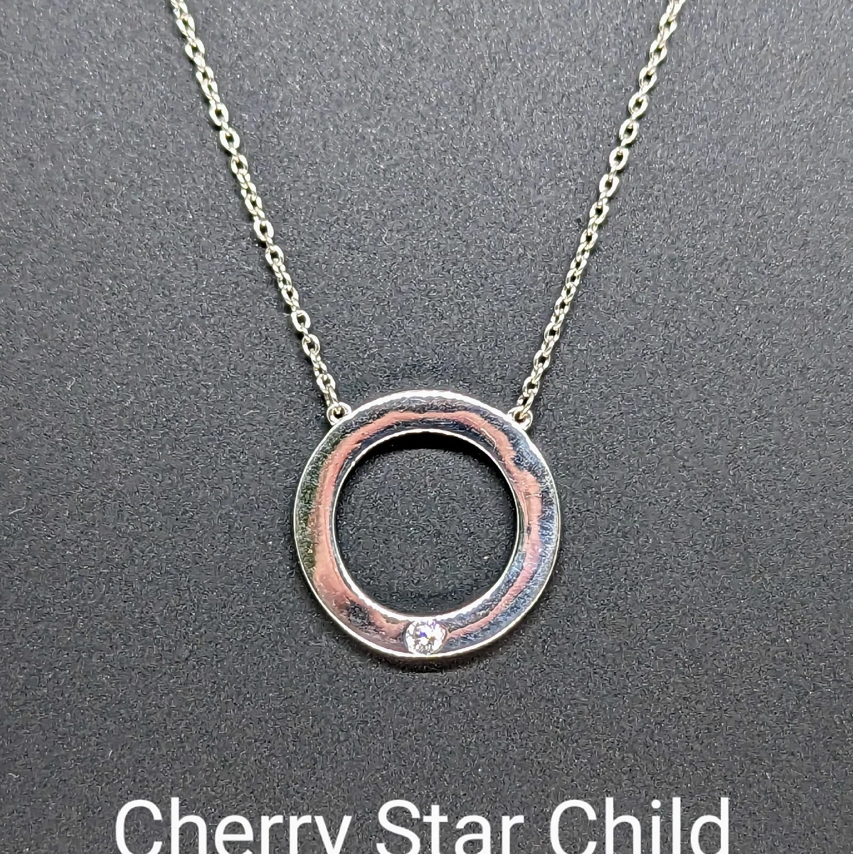Round ring necklace sale