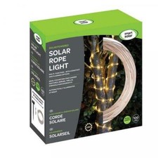 Smart Garden Outdoor Solar Powered Multi-Function Warm White 100 LED Rope Light
