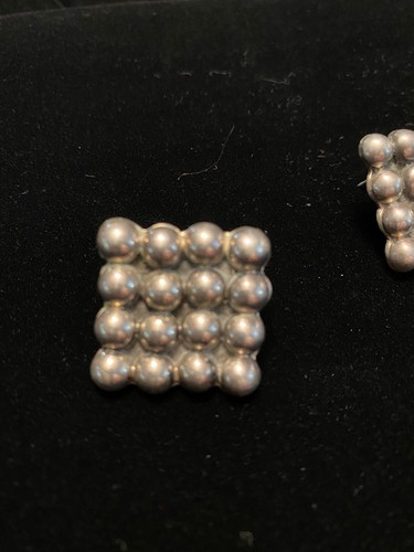 Sterling Silver TN-29 Earrings from Mexico Estate from Jewelry Store that Closed - Picture 2 of 5