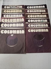 45 RPM 7" RECORD SLEEVES/COMPANY SLEEVE 12 PK/SEE PHOTOS -Columbia SLV1 2