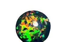 OPALE ARLECCHINO NERO cabochon 9 mm