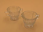 Indiana Depression Glass Recollection Cream & Sugar Set 1970’s Madrid Pattern