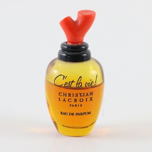 Christian Lacroix C'est La Vie Edt .34 Oz Miniature Made In France Glass Perfume