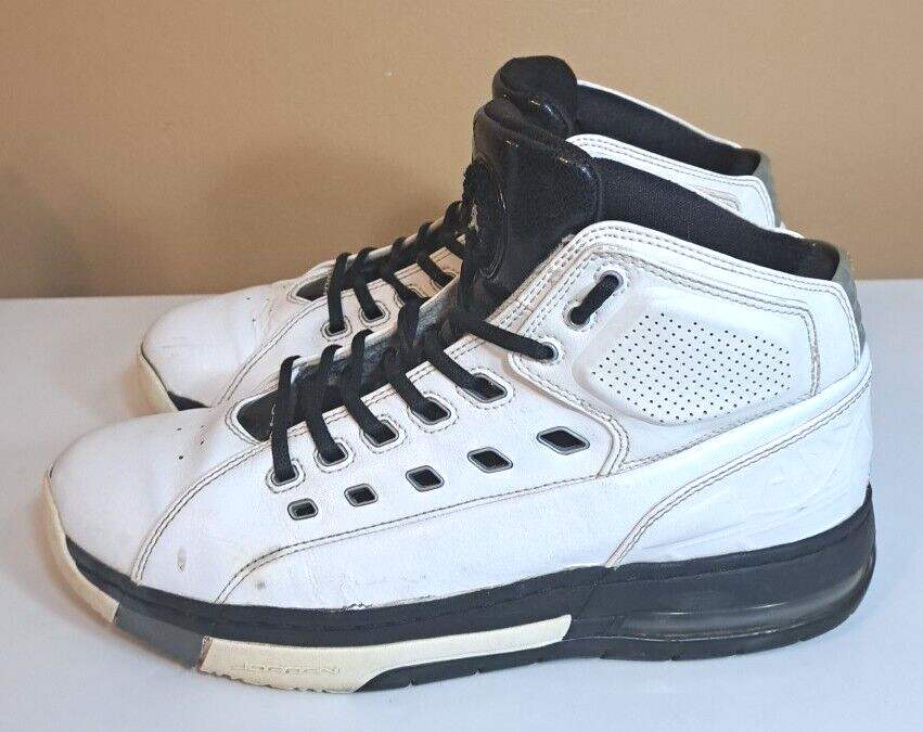 Air Jordan Nike Ol' School 317223-113 White Black Gray Mens 