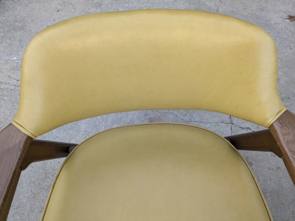 Винтажные современные кресла 1970 Paoli середины века из пекана и кожи 1 пара - Изображение 3 из 4