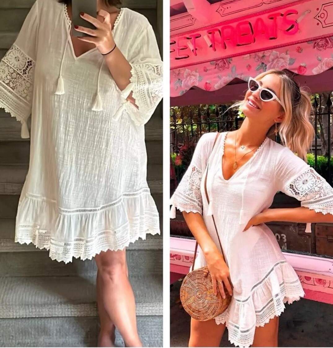 Spell and the Gypsy Ivory White Abigail Lace Tunic Mini Dress M | eBay Australia Spell and the Gypsy Ivory White Abigail Lace Tunic Mini Dress M | eBay Australia