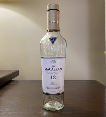 The Macallan Highland Single Malt Scotch Whisky Empty 375 ml Bottle 12 Years Old