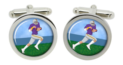 American Football Cufflinks in Chrome Box | eBay Australia