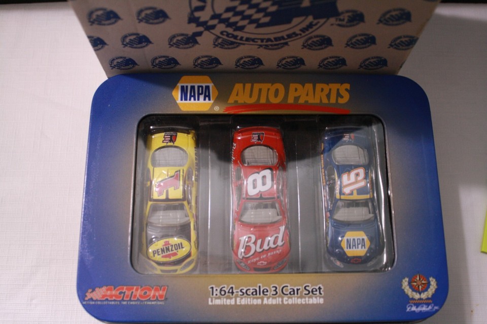 Action 1/64 3 Car Set in Metal Collector Box Team NAPA eBay