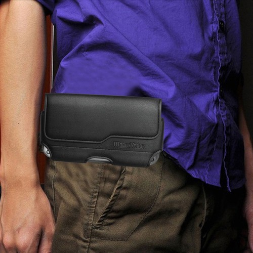 MV115 BK REIKO EXTRA LARGE POUCH BELT LOOP HOLSTER CELL PHONE CASE UNIVERSAL - Picture 5 of 10