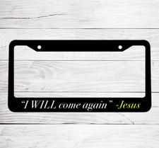Jesus Christian Religious Car License Plate Frame Plastic God Bless Christ New
