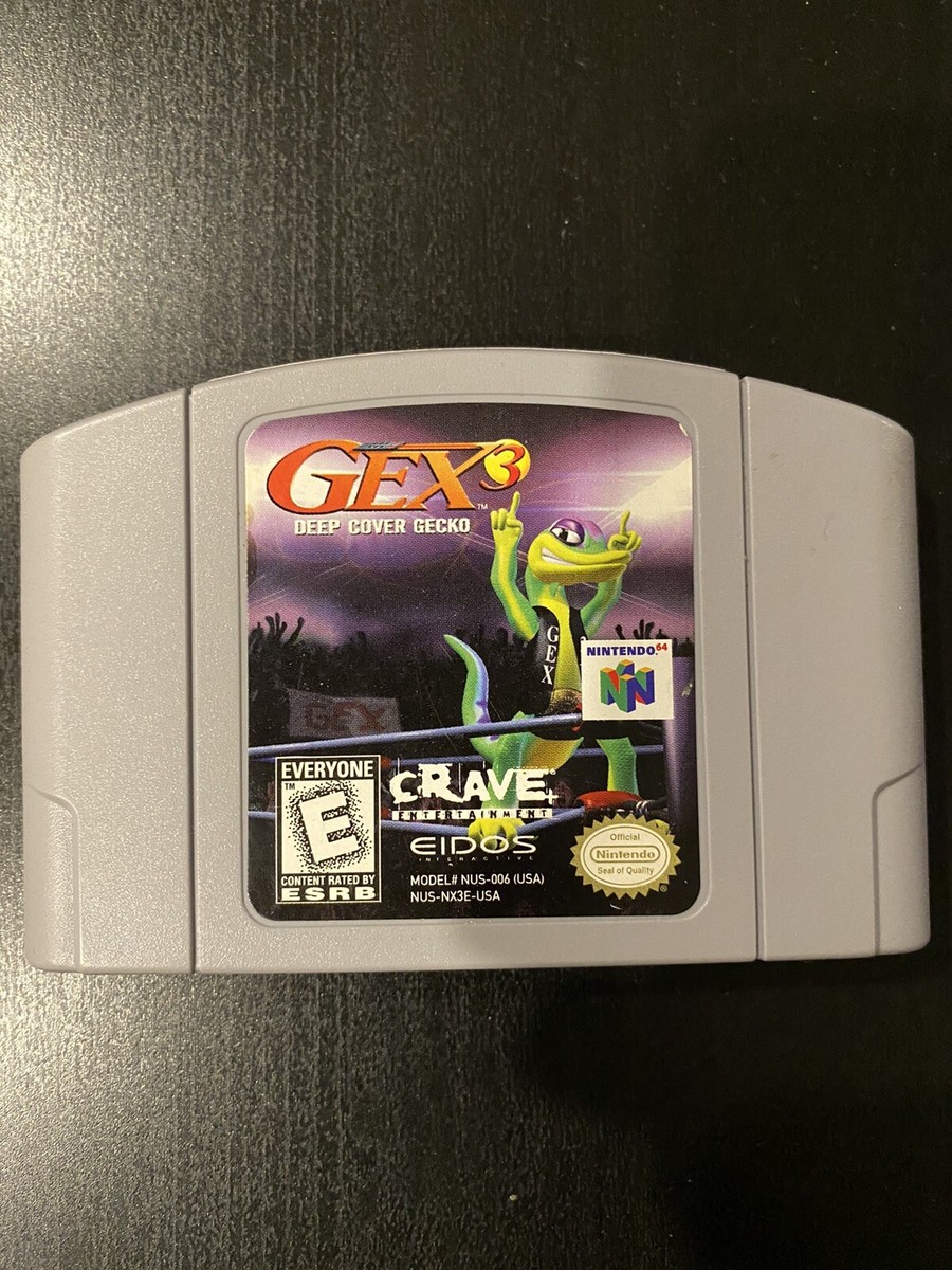 Gex Deep Cover Gecko Authentic N64 Nintendo 64 Game