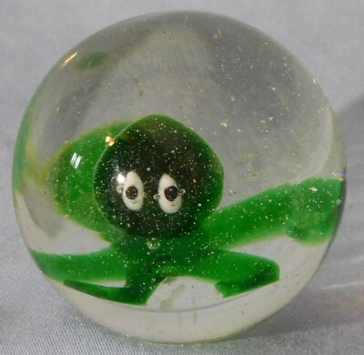 Andy Davis Handmade Marble, w/ Octopus,  2 1/8'' Diameter, #9018B