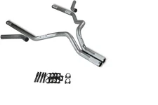 07-14 Chevy GMC 1500 3" Dual Exhaust Kit No Muffler Corner Exit