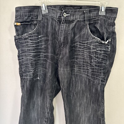 VTG Southpole Baggy Wide Leg Faded Hip Hop Y2K Faded Black VTG Southpole Baggy Wide Leg Faded Hip Hop Y2K Faded Black