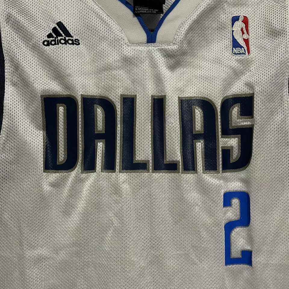 Adidas NBA Dallas Jason Kidd Basketball Jersey Youth Size L 14-16 Years #2 - image 3 of 4