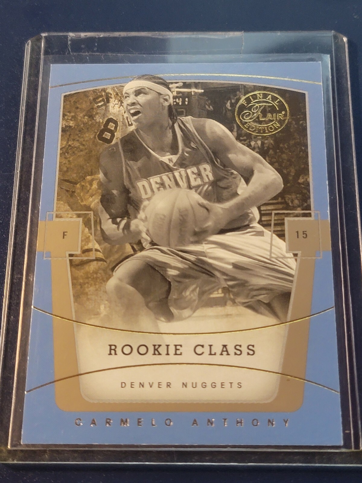 CARMELO ANTHONY 03-04 FLAIR FINAL EDITION #83 Row1 #rd 51/100 RC Rookie