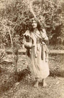 Dervish at Resht Iran circa 1897 OLD PHOTO