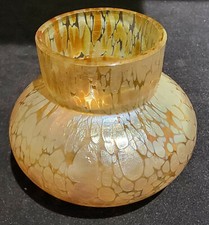 Loetz Candia Papillon 3" Art Glass Vase - Beautiful 