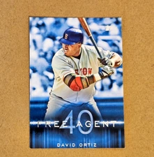 2015 TOPPS FREE AGENT 40, BASEBALL, DAVID ORTIZ, #F40-6, RED SOX, NRMT