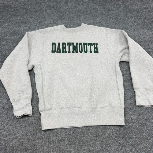 Vintage Dartmouth Big Green CAMBER Sweatshirt Mens M Gray Heather Made in USA - Picture 2 of 8