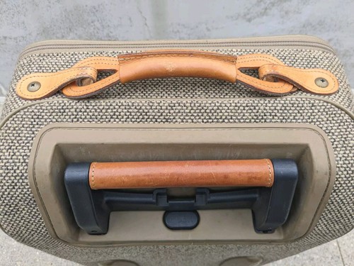 Vintage Hartmann Rolling Luggage Carry on Suitcase w/Garment Bag + Hangers 21" - Picture 10 of 24