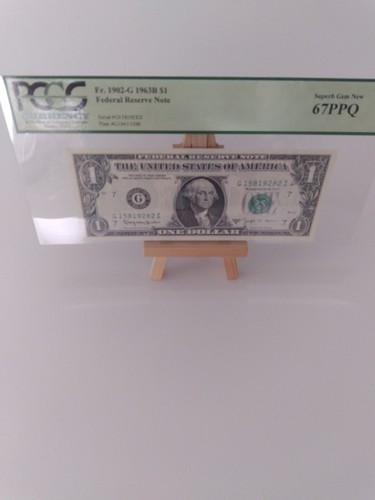 Federal Reserve Note Series 1963B PCGS Superb Gem New 67 PPQ AWESOME OLD NOTE  - Picture 1 of 4