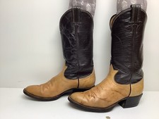 VTG WOMENS TONY LAMA COWBOY BROWN BOOTS 5.5 B